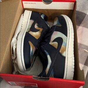 Nike dunk low 6Y obsidian/summit white